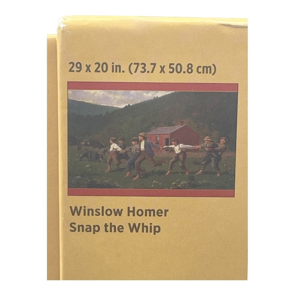 Pomegranate 1000 Piece Puzzle, Winslow Homer "Snap The Whip" 1872 Oil Painting - Picture 3 of 6